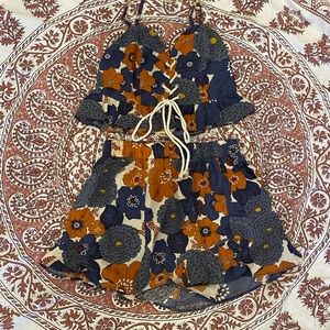 Mystique Boutique Floral Shorts Set